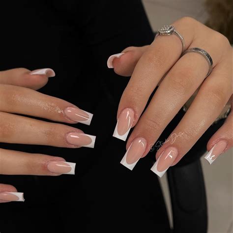 acrylic nail designs french|beautiful french tip nails.